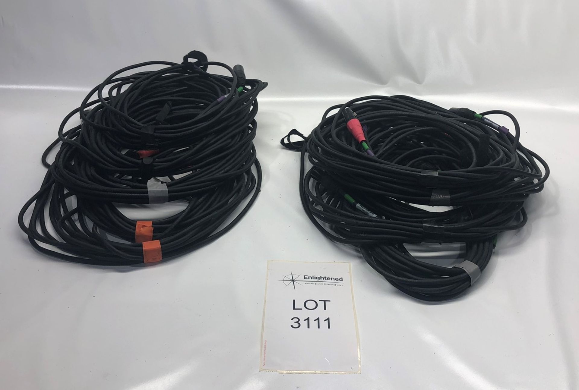 10x 10m 5pin DMX cable (not neutrik) Condition: Ex-Hire Lots located in Bristol for collection.