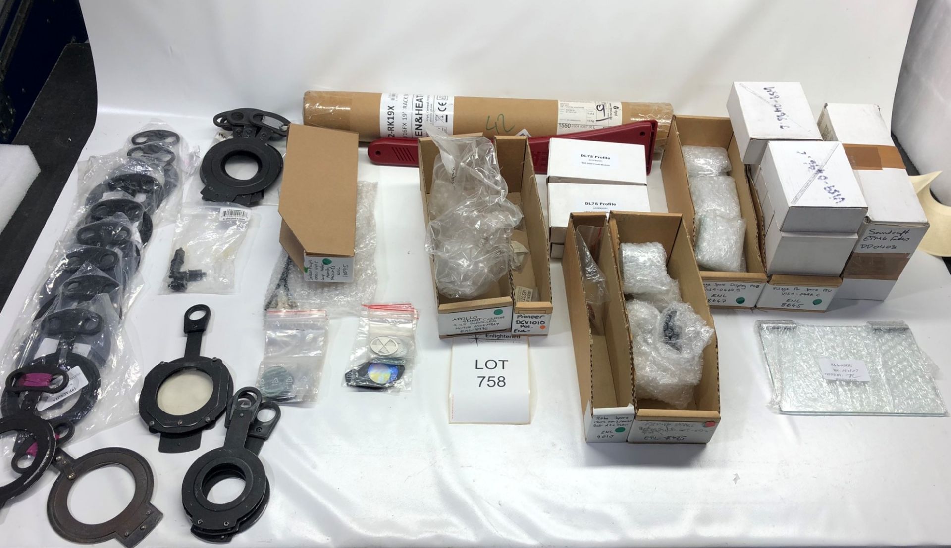 Job Lot of Spare Parts Condition: New/Used Various Spare parts: Selecon Pacific A & B sized gobo