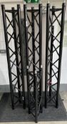 Global Truss F33 Black Bundle - 7m total Condition: Ex-Hire 3 x F33200B 2m Black, 1 x F33100B 1m