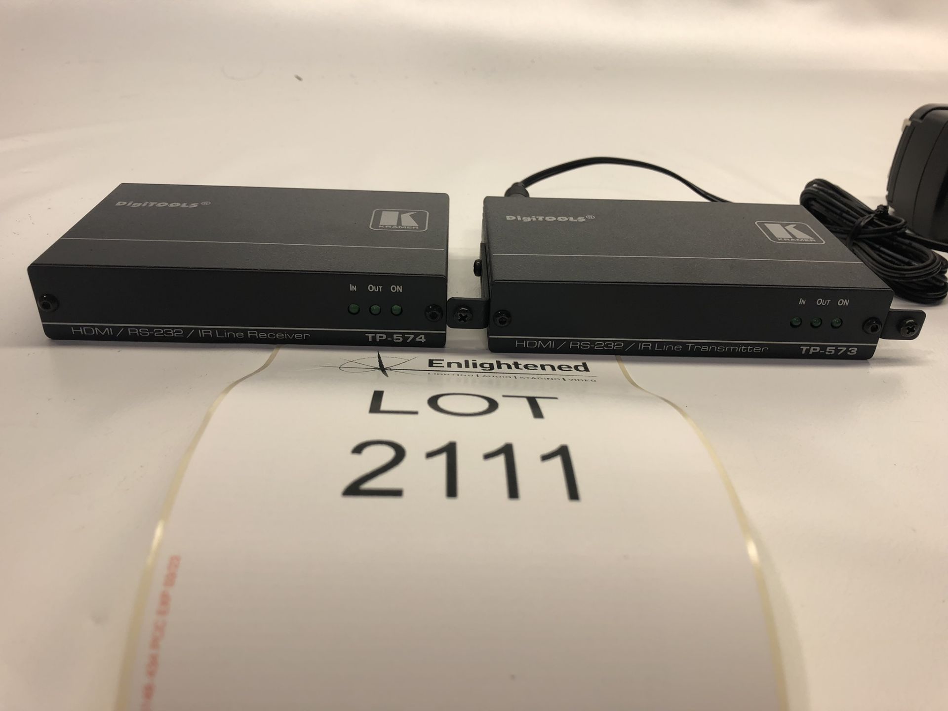 Kramer HDMI Sender and reciever kit Condition: Ex-Hire Kramer TP-573 & TP-573 with 1 power supply. - Image 2 of 3