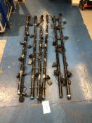 6x 6 way IWB Condition: Ex-Hire 6 lamp bars with socapex inpout and trailing 15a sockets, 2 of the