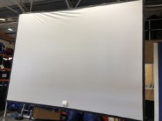 12x9 Da-Lite Fast Fold Projector Screen with front and rear cloths Condition: Ex-Hire 12ft x 9ft