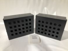 2x Doughty Wall Panels for Punched for 24x XLR Sized Connectors Condition: New Lots located in