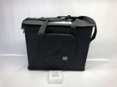 2u Rack bag Condition: Ex-Hire Padded bag, 2u, Some of a zipper has become unstitched Lots located