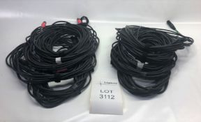 10x 10m 5pin DMX cable (not neutrik) Condition: Ex-Hire Lots located in Bristol for collection.