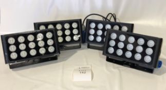 4x Showtec Cameleon Flood 15 Q4 IP65 LED Flood Condition: Ex-Hire These outdoor LED floods have