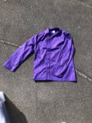 Brand new long sleeve purple chef jacket - LARGE X 10