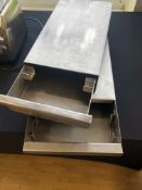 2 x Knock Box, Stainless steel- no bar
