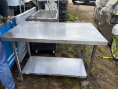 Stainless Steel Table with wheels