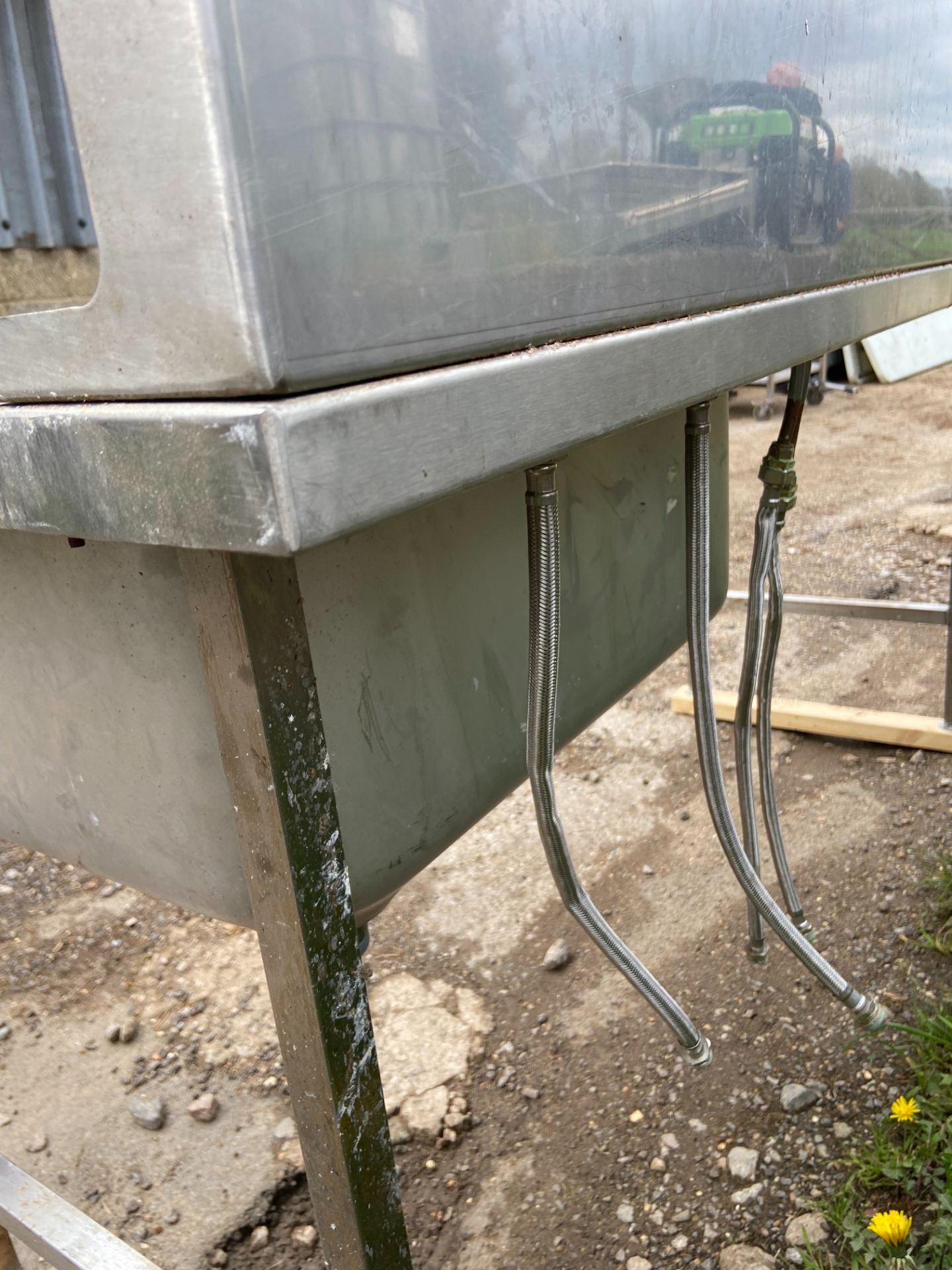 Stainless steel Sink with over head wash