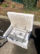 Never used- Single bowl cleaner sink with grill
