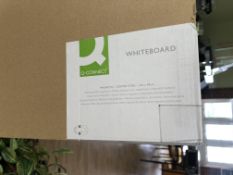 Boxed, Unused Q-Connect Magnetic CoatedSteel Whiteboard - 120 x 90cm