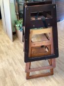 Assorted wooden highchairs x 3