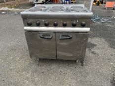 Lincat Commercial Stainless Steel Range Cooker with 6 x Electric Hobs and 1 x Large Oven. Model