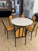 1: Folding Round Table (120cm diameter) & 6: Chairs