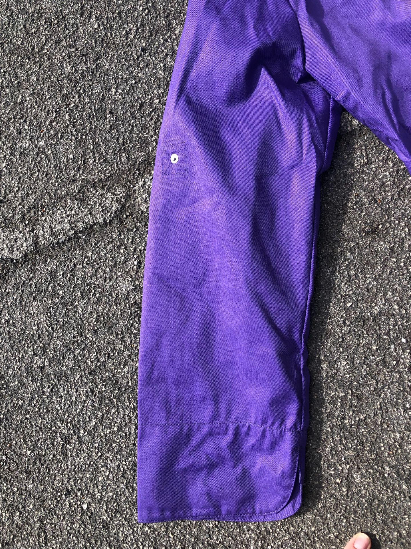 Brand new long sleeve purple chef jacket - LARGE X 10 - Image 2 of 3