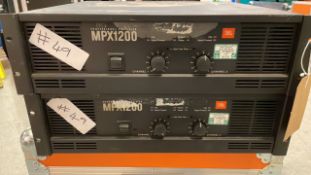 2 x JBL MPX 1200 Amplifiers