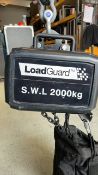 LoadGuard 2000kg motor D8 Plus. 6.5m chain, can be modified by changing the hook to 1000kg 13m cha