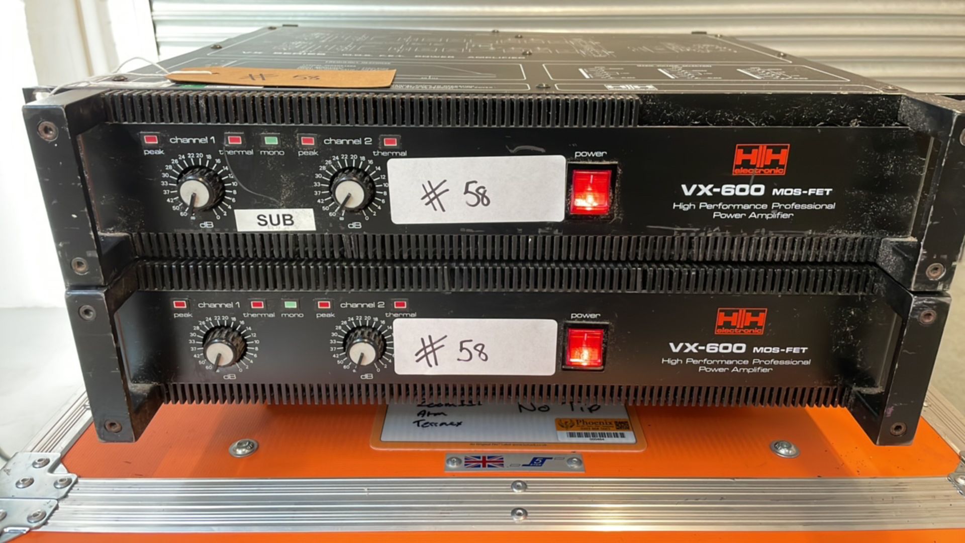 2 x H&H VX600 Amplifiers