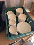 Quantity of Assorted Athena & Steelite Soup Bowls and Saucers - Please note this Lot is located at