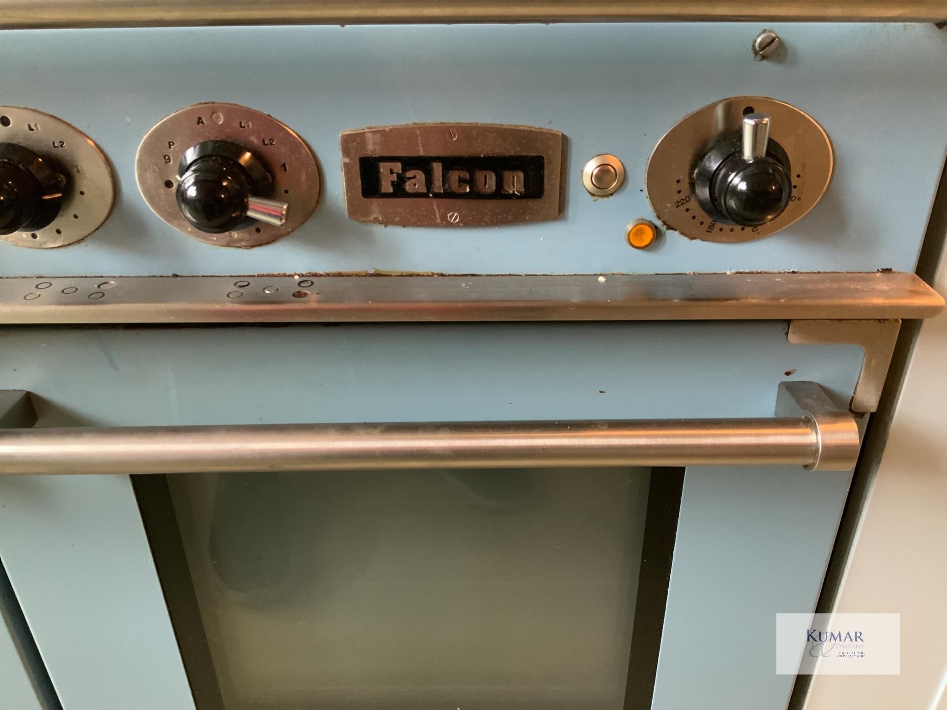 China Blue Aga Rangemaster Falcon Continental 1092 Range Cookers with Twin Ovens & 5 Position - Image 8 of 10