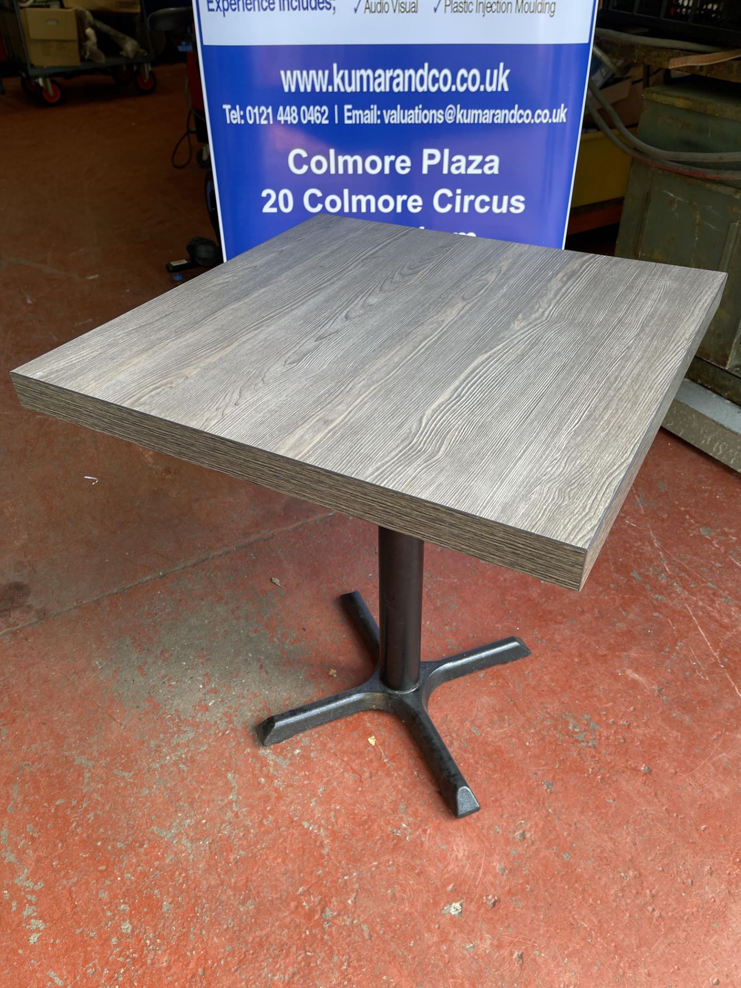 1: Bistro Table for Indoor or Outdoor Use. Located at Unit 1 Walsall WS2 8AU. Collection to be