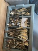 Quantity of Stainless Steel Cutlery Includes Knives, Forks, Dessert Spoons, Tea Spoons and 7x