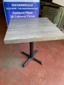 1: Bistro Table for Indoor or Outdoor Use. Located at Unit 1 Walsall WS2 8AU. Collection to be