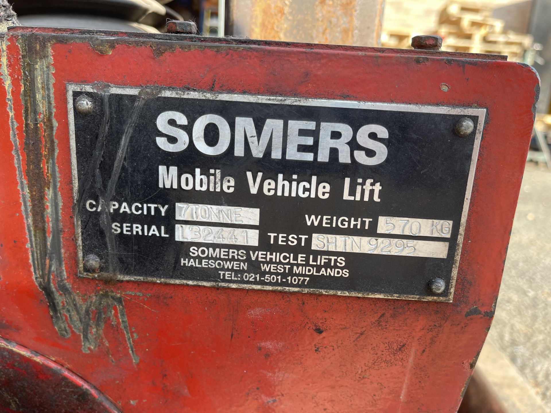 4: Somers 7 Tonne Mobile Vehicle Lifts - Image 18 of 24