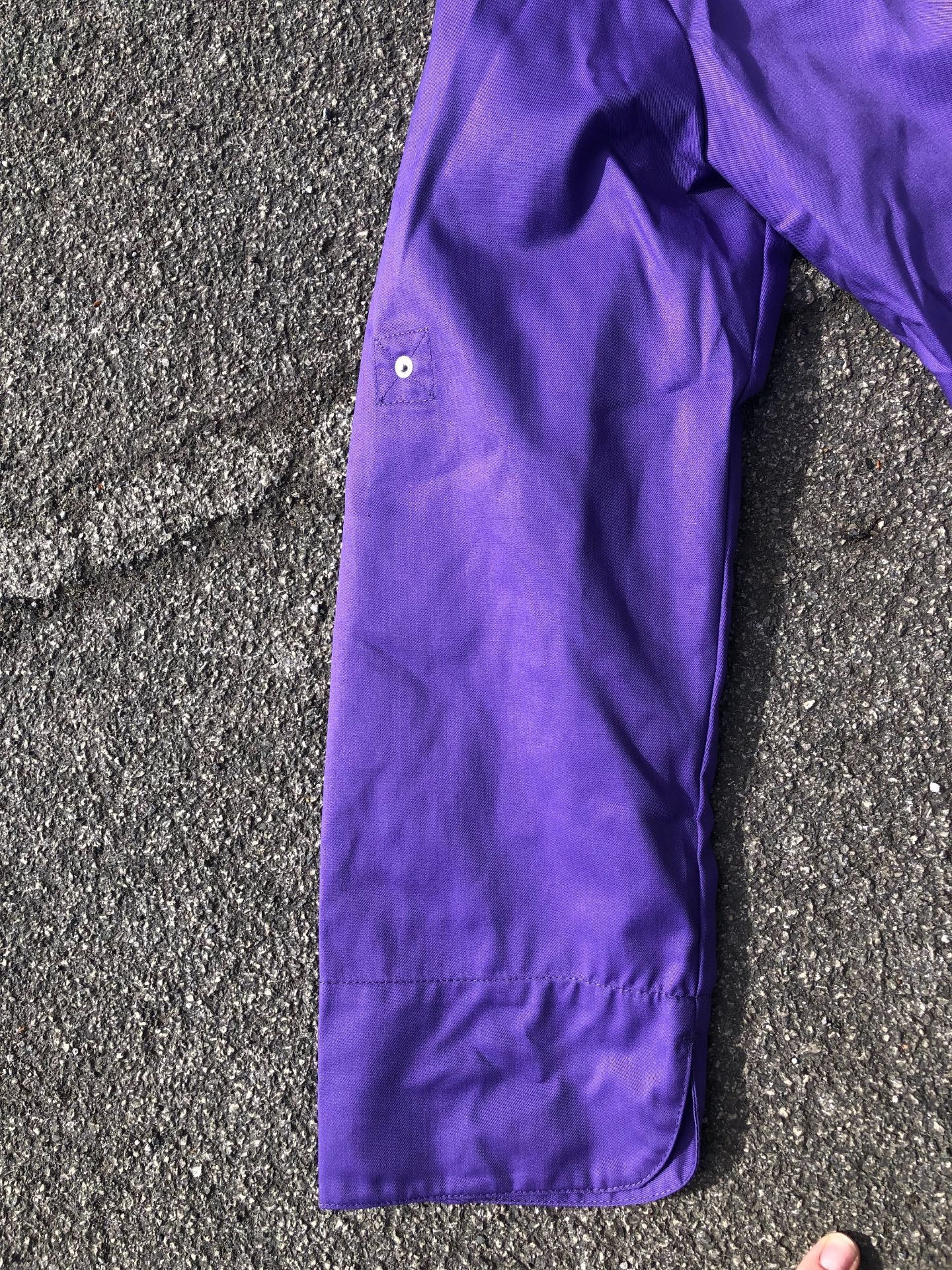 Brand new long sleeve chef jacket -EXTRA LARGE x 7 Purple long sleeve- brand new, never worn. High - Image 3 of 3