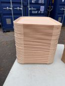 50 x Cream cambro canteen trays 45 cm - Please note this Lot is located at Hyde Home Farm, The Hyde,