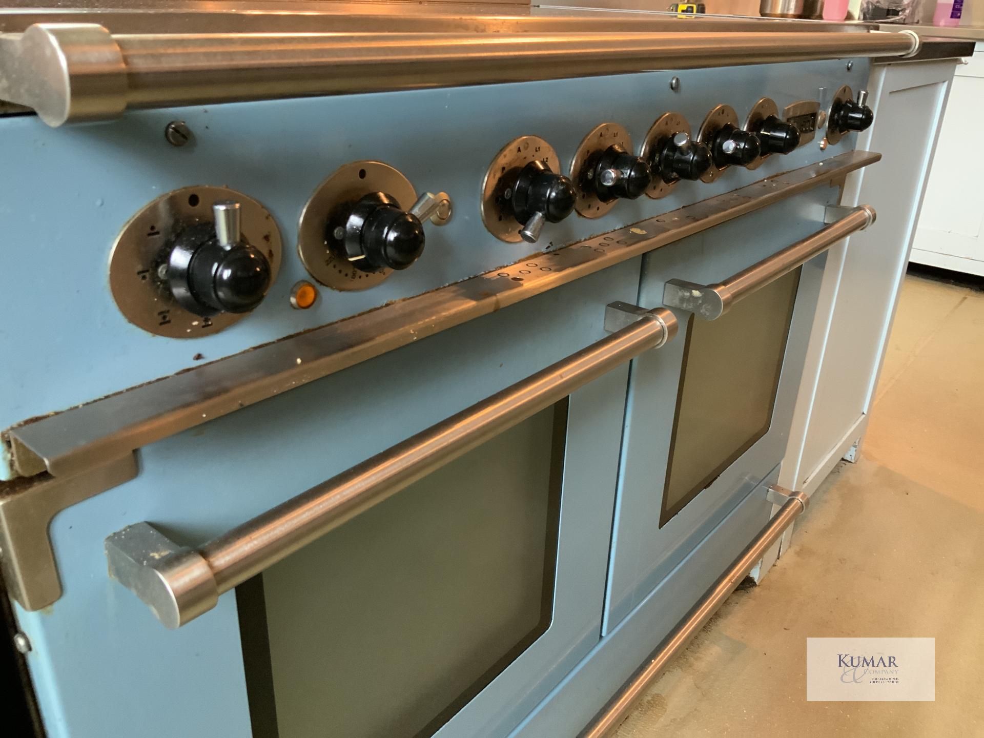China Blue Aga Rangemaster Falcon Continental 1092 Range Cookers with Twin Ovens & 5 Position - Image 4 of 10