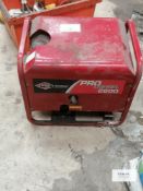 Briggs & Stratton Model 1873-0, Series Pro Diesel 2600, Rated Power 2100 - 2600 W, Serial No. 091340