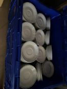 Large Quantity of Steelite Saucers - Please note this Lot is located at Hyde Home Farm, The Hyde,