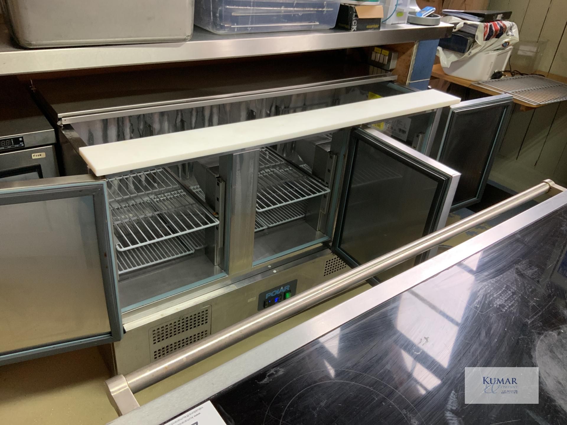 Polar G607 Saladette Open Top 3-Door Under Counter Stainless Steel Freezer, Serial No: 5125983-UK - Image 12 of 12