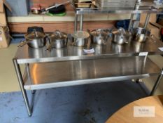 6: Various Heavy Gauge Stainless Steel Sauce pans, Some with Lids as Shown. Please Note - This lot