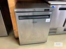Foster Stainless Steel Under Counter Freezer, Serial No: E6021753 (2021). Please Note - This lot