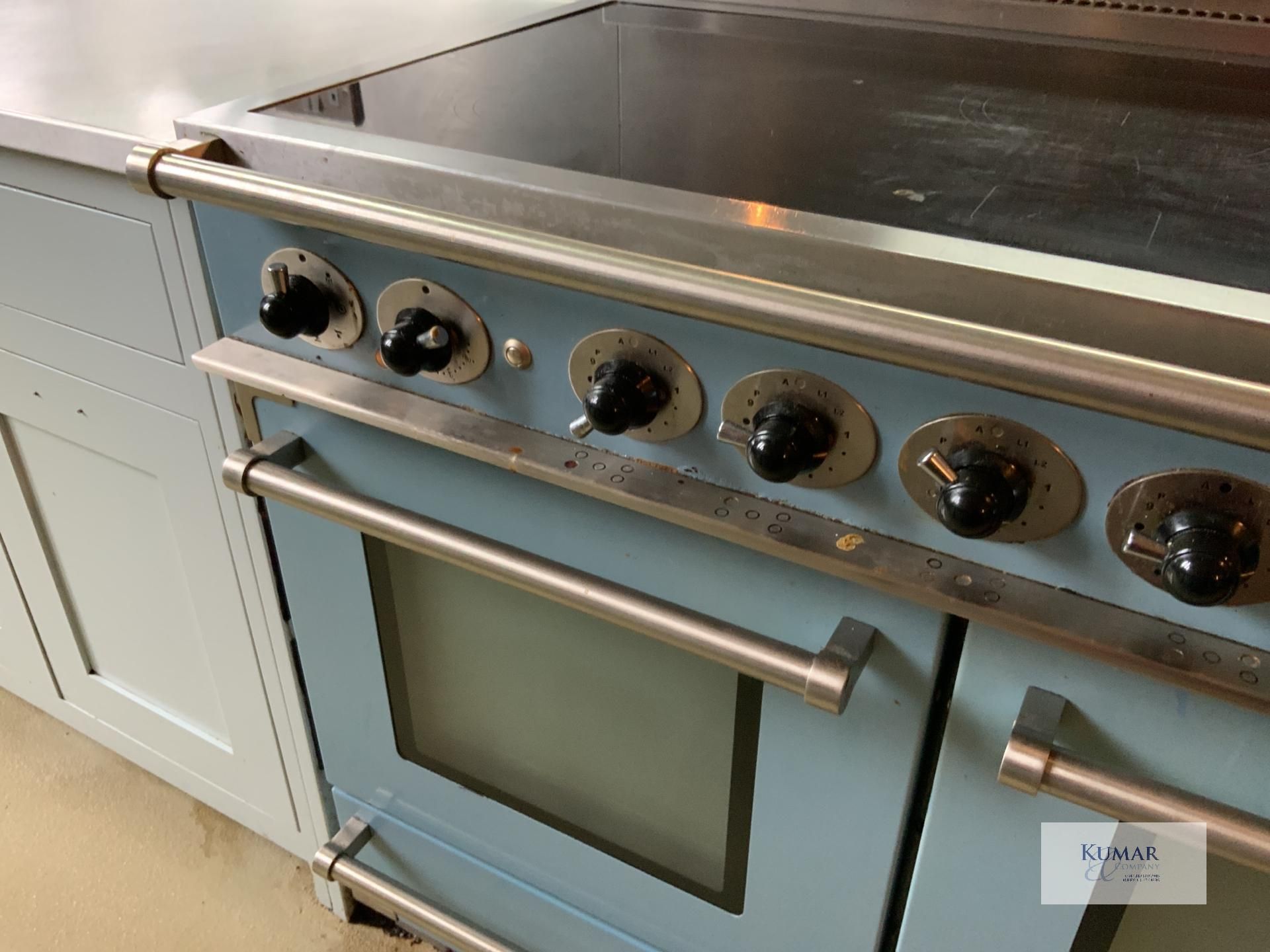 China Blue Aga Rangemaster Falcon Continental 1092 Range Cookers with Twin Ovens & 5 Position - Image 9 of 10