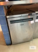Foster Stainless Steel Under Counter Freezer, Serial No: E6021763 (2021). Please Note - This lot