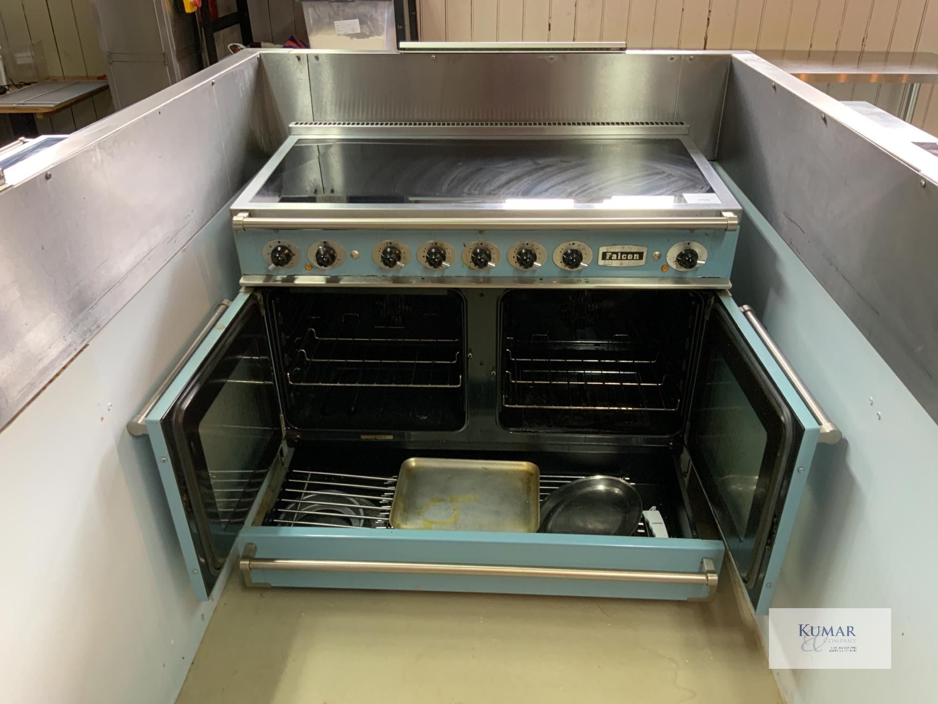 China Blue Aga Rangemaster Falcon Continental 1092 Range Cookers with Twin Ovens & 5 Position - Image 7 of 7