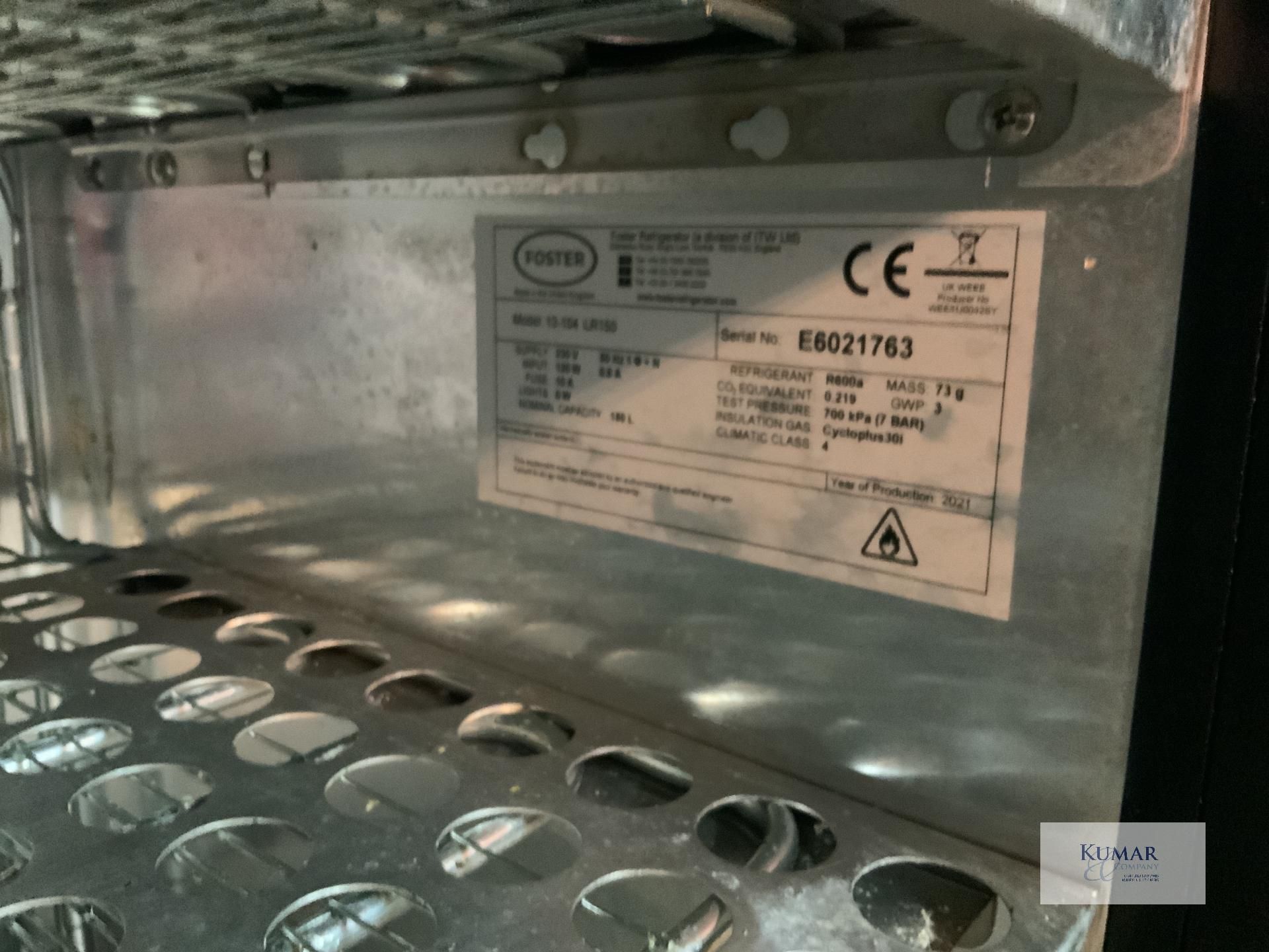 Foster Stainless Steel Under Counter Freezer, Serial No: E6021763 (2021). Please Note - This lot - Image 4 of 4