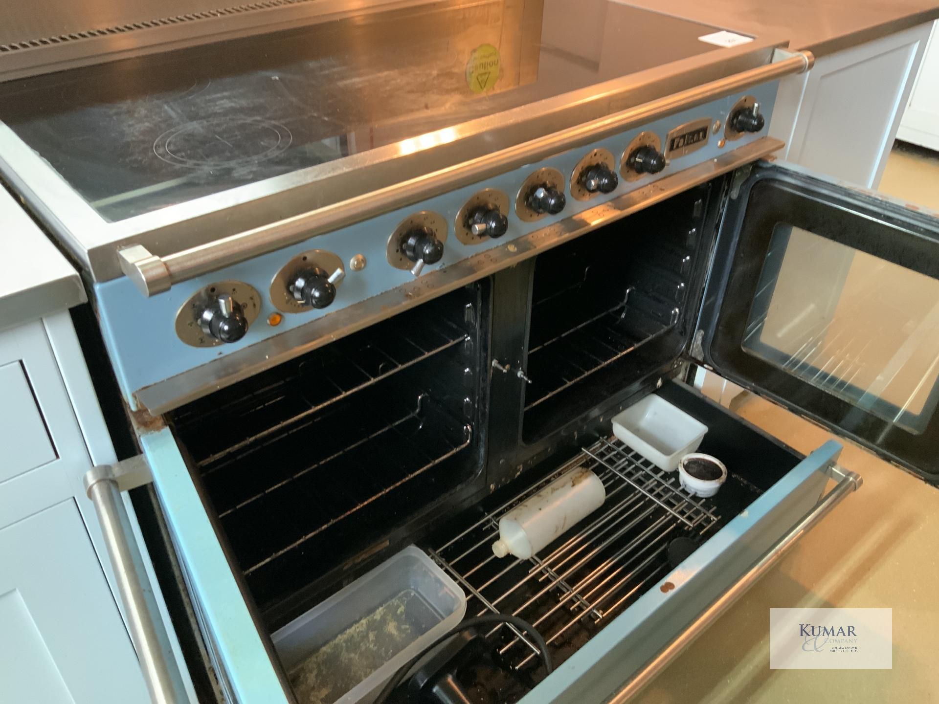 China Blue Aga Rangemaster Falcon Continental 1092 Range Cookers with Twin Ovens & 5 Position - Image 6 of 10