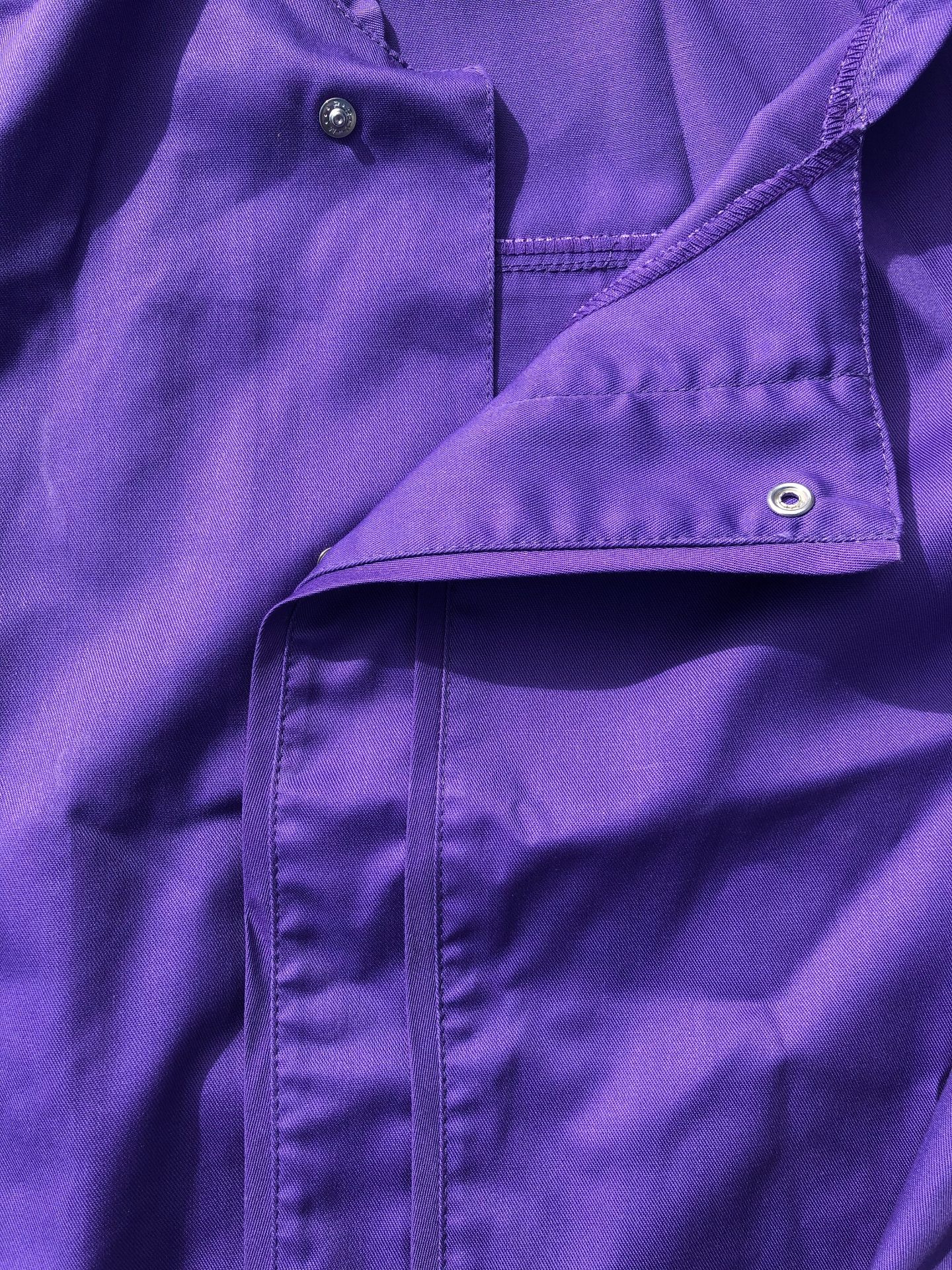 Brand new long sleeve chef jacket -EXTRA LARGE x 7 Purple long sleeve- brand new, never worn. High - Image 2 of 3