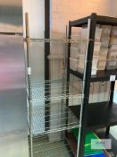 4 Tier Stainless Steel Shelving Unit - L - 0.6 x 0.6 m x 1.85 Height. Please Note - This lot is