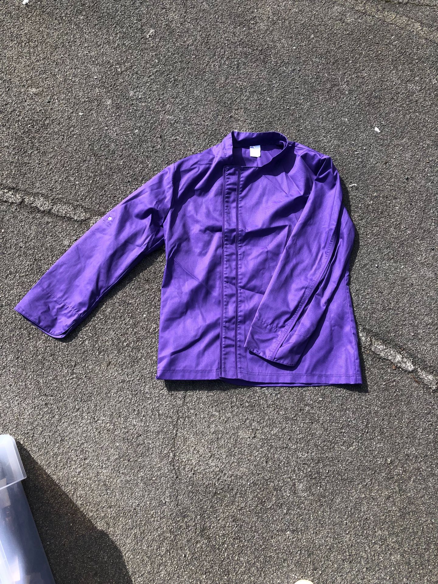 Brand new long sleeve chef jacket -EXTRA LARGE x 7 Purple long sleeve- brand new, never worn. High