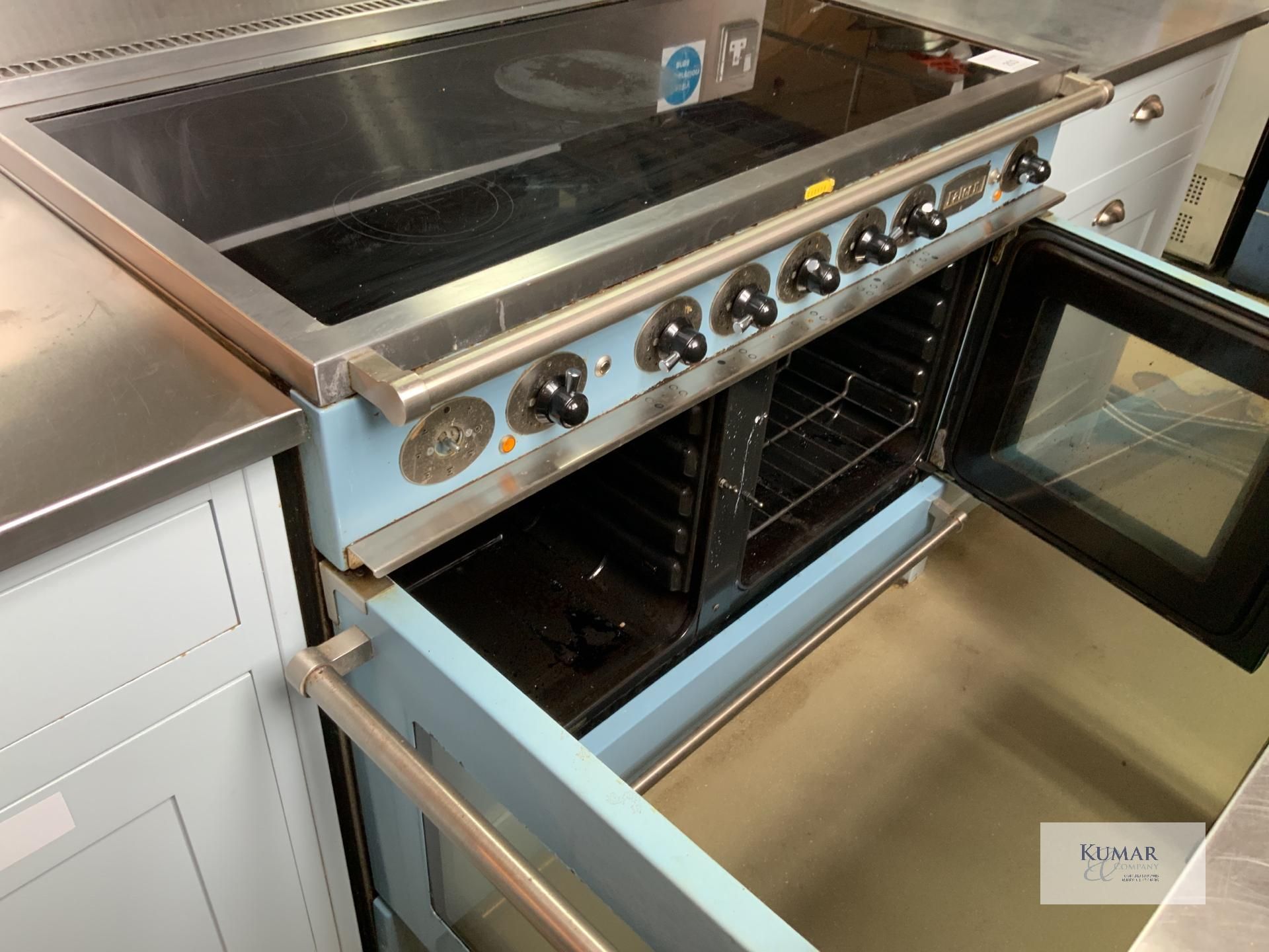 China Blue Aga Rangemaster Falcon Continental 1092 Range Cookers with Twin Ovens & 5 Position - Image 5 of 6