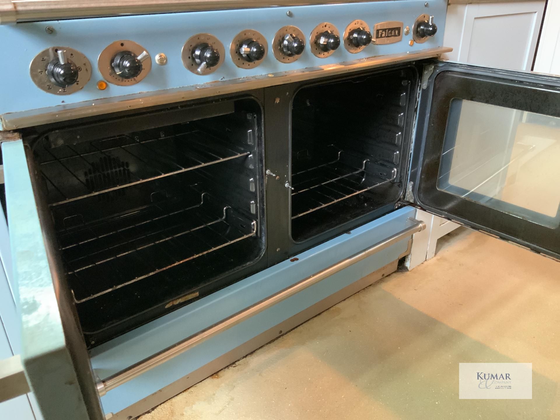 China Blue Aga Rangemaster Falcon Continental 1092 Range Cookers with Twin Ovens & 5 Position - Image 5 of 10