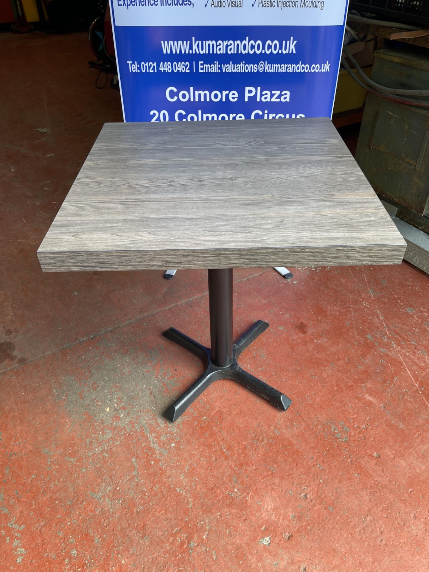 1: Bistro Table for Indoor or Outdoor Use. Located at Unit 1 Walsall WS2 8AU. Collection to be