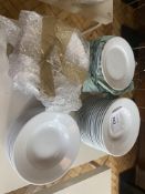 40x Athena Side Plates and 25x Athena Bowls. Please Note - This lot is located at Hengata