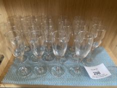 16x Cahmpagne Flute Glasses. Please Note - This lot is located at Hengata Restaurant, 106 High